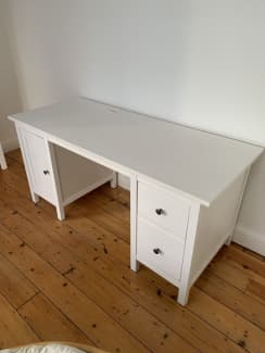 Hemnes desk online white stain