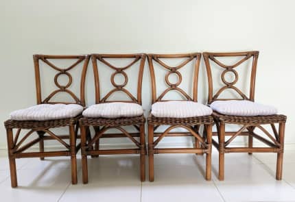 cane dining chairs gumtree