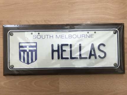 Soccer NSL Football South Melbourne Hellas Number Plate Wood Frame -  Collectables in Brighton-le-sands NSW | Gumtree Australia