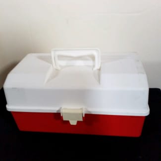 2 Tray Fishing Tackle Box--New Condition