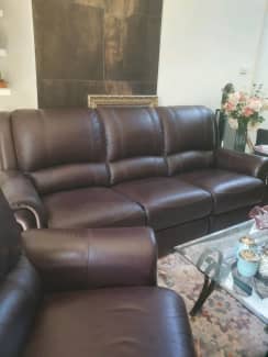 scs 3 piece leather suites