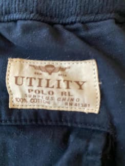 Men's Ralph Lauren Utility Pant Navy, Pants & Jeans