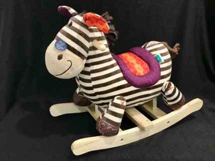 B. Toys Rodeo Rockers Kazoo Wooden Rocking Zebra Toddler Rocker EXC Toys Indoor in North Adelaide SA Gumtree Australia