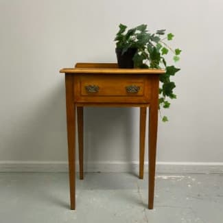 silky oak side table