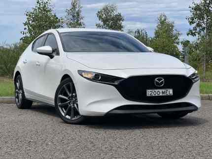 2021 Mazda 3 BP2H76 G20 SKYACTIV-MT Evolve White 6 Speed Manual Hatchback Liverpool Liverpool Area Preview
