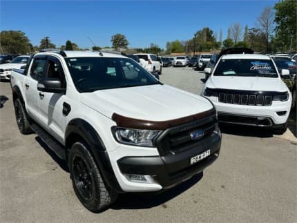 2015 Ford Ranger PX MkII Wildtrak Double Cab White 6 Speed Sports Automatic Utility Elderslie Camden Area Preview