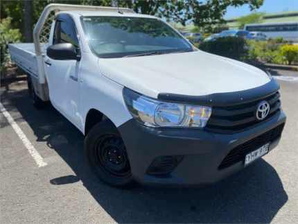 2018 Toyota Hilux GUN122R Workmate 4x2 White 5 Speed Manual Cab Chassis Minchinbury Blacktown Area Preview