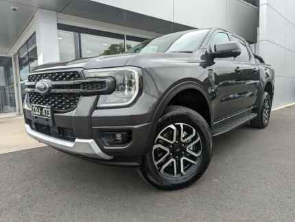 2023 Ford Ranger PY 2024.00MY Sport Meteor Grey 10 Speed Sports Automatic Double Cab Pick Up Wodonga Wodonga Area Preview
