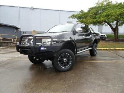 2013 Mitsubishi Triton MN MY14 GLX Double Cab Black 5 Speed Manual Utility Coopers Plains Brisbane South West Preview