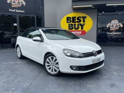 2012 Volkswagen Golf VI MY12 118TSI White 6 Speed Manual Cabriolet Campbelltown Campbelltown Area Preview
