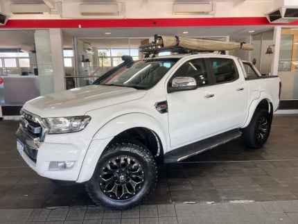 2016 Ford Ranger PX MkII XLT Utility Double Cab 4dr Spts Auto 6sp, 4x4 952kg  White Sports Automatic Como South Perth Area Preview