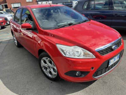 2010 Ford Focus Red 5 Speed Automatic Sedan New Town Hobart City Preview