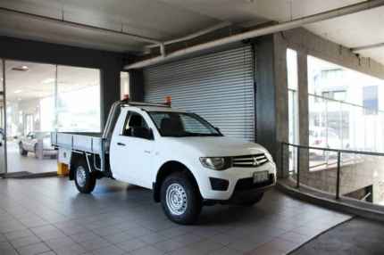 2013 Mitsubishi Triton MN MY13 GLX White 4 Speed Automatic Cab Chassis Thornleigh Hornsby Area Preview