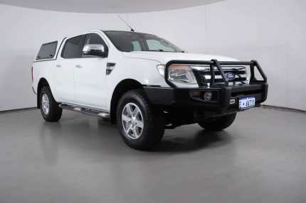 2012 Ford Ranger PX XLT 3.2 (4x4) White 6 Speed Automatic Super Cab Utility Bentley Canning Area Preview