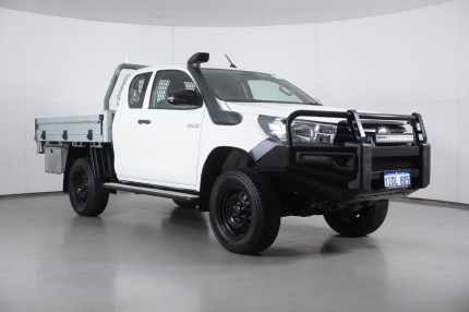 2020 Toyota Hilux GUN125R MY19 Upgrade Workmate (4x4) White 6 Speed Automatic X Cab Cab Chassis Bentley Canning Area Preview