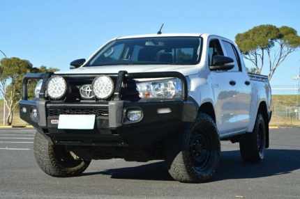 2016 Toyota Hilux GUN125R Workmate Double Cab White 6 Speed Sports Automatic Utility Derwent Park Glenorchy Area Preview
