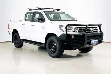 2017 Toyota Hilux GUN126R SR (4x4) White 6 Speed Manual Dual Cab Utility Bentley Canning Area Preview