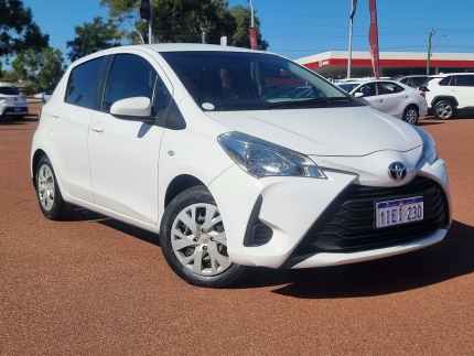 2018 Toyota Yaris NCP130R Ascent Glacier White 4 Speed Automatic Hatchback Balcatta Stirling Area Preview