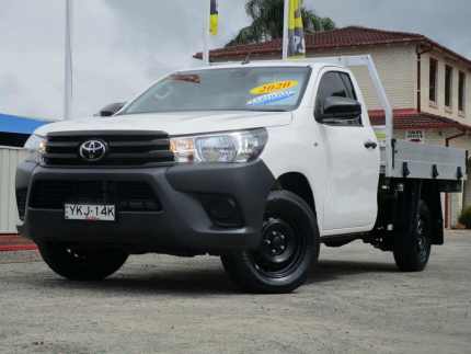 2020 Toyota Hilux TGN121R Facelift Workmate White 5 Speed Manual Cab Chassis South Nowra Nowra-Bomaderry Preview