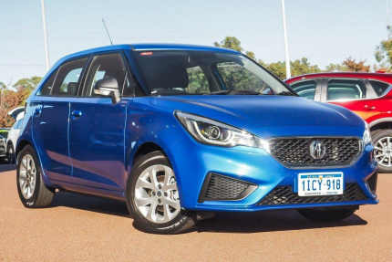 2020 MG MG3 SZP1 MY20 Core Blue 4 Speed Automatic Hatchback Wangara Wanneroo Area Preview