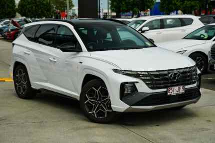 2023 Hyundai Tucson NX4.V2 MY24 Highlander D-CT AWD N Line White Cream 7 Speed Brendale Pine Rivers Area Preview