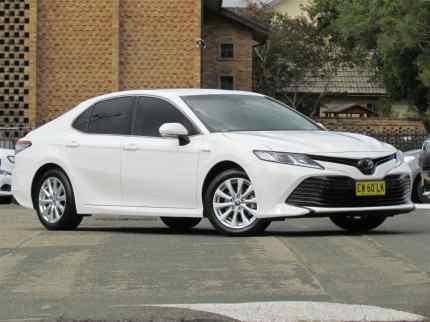 2019 Toyota Camry AXVH71R MY19 Ascent (Hybrid) Glacier White Continuous Variable Sedan Belmore Canterbury Area Preview