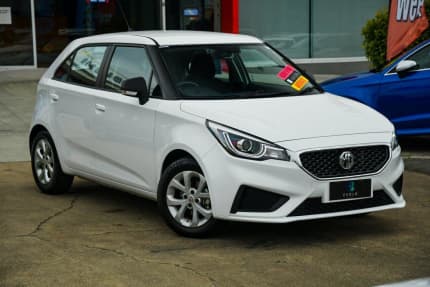 2022 MG MG3 SZP1 MY22 Core White 4 Speed Automatic Hatchback Redcliffe Redcliffe Area Preview