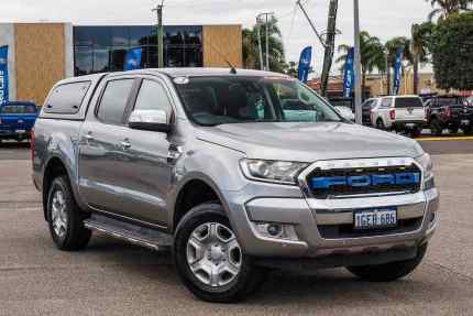 2016 Ford Ranger PX MkII XLT Double Cab Silver, Chrome 6 Speed Sports Automatic Utility Maddington Gosnells Area Preview