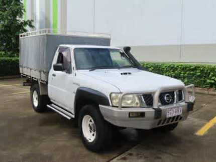 2007 Nissan Patrol GU 6 MY08 DX White 5 Speed Manual Cab Chassis Coopers Plains Brisbane South West Preview