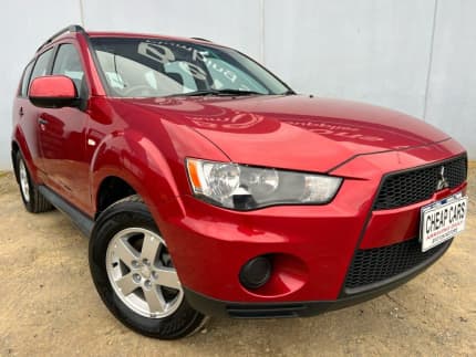 2010 Mitsubishi Outlander ZH MY11 LS Red 5 Speed Manual Wagon Hoppers Crossing Wyndham Area Preview
