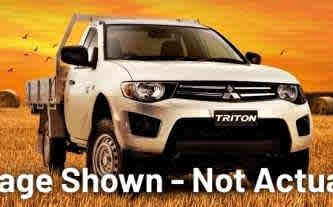 2013 Mitsubishi Triton MN MY13 GLX 4x2 White 4 Speed Sports Automatic Cab Chassis Fairfield East Fairfield Area Preview