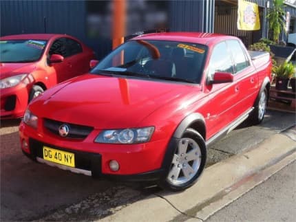 2004 Holden Crewman VZ (VY II) Cross 8 Red 4 Speed Automatic Utility Minchinbury Blacktown Area Preview