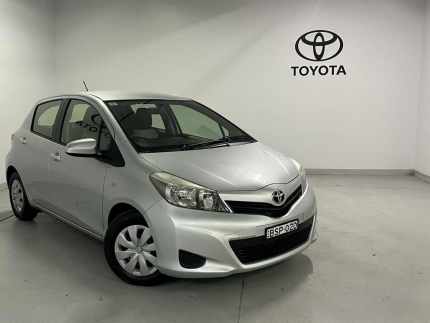 2012 Toyota Yaris NCP130R YR Silver Pearl 4 Speed Automatic Hatchback Chatswood Willoughby Area Preview