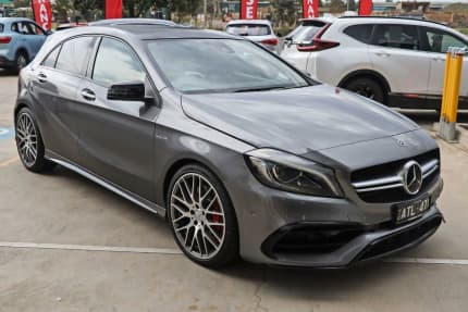 2018 Mercedes-Benz A-Class W176 808 058MY A45 AMG SPEEDSHIFT DCT 4MATIC Grey 7 Speed Hoppers Crossing Wyndham Area Preview