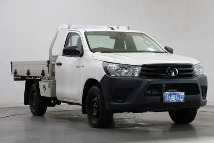 2021 Toyota Hilux TGN121R Workmate 4x2 White 5 Speed Manual Cab Chassis Victoria Park Victoria Park Area Preview
