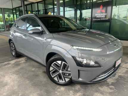 2021 Hyundai Kona OS.V4 MY22 electric Elite Grey 1 Speed Reduction Gear Wagon Garbutt Townsville City Preview