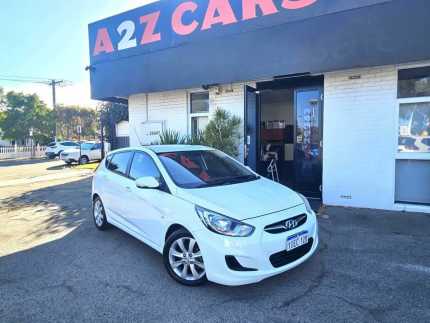 2011 Hyundai Accent RB Active White 4 Speed Sports Automatic Hatchback *** Done 122807 Kms Osborne Park Stirling Area Preview