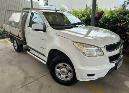2012 Holden Colorado RG MY13 LX 4x2 White 5 Speed Manual Cab Chassis Bungalow Cairns City Preview