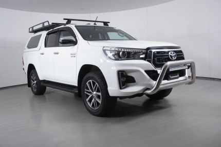 2018 Toyota Hilux GUN126R MY19 SR5 (4x4) White 6 Speed Automatic Double Cab Pick Up Bentley Canning Area Preview