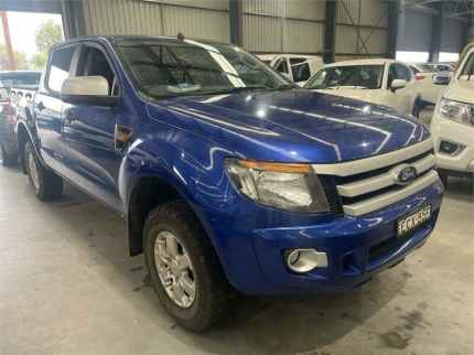 2015 Ford Ranger PX XLS Double Cab Blue 6 Speed Sports Automatic Utility Boolaroo Lake Macquarie Area Preview