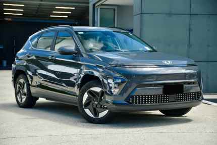 2023 Hyundai Kona SX2.V1 MY24 Electric 2WD Grey Mica 1 Speed Reduction Gear Wagon Windsor Brisbane North East Preview