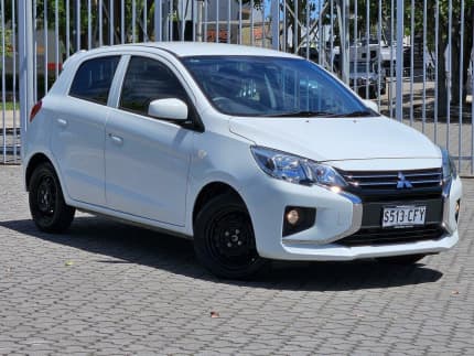 2020 Mitsubishi Mirage LB MY21 ES White 1 Speed Constant Variable Hatchback Wayville Unley Area Preview