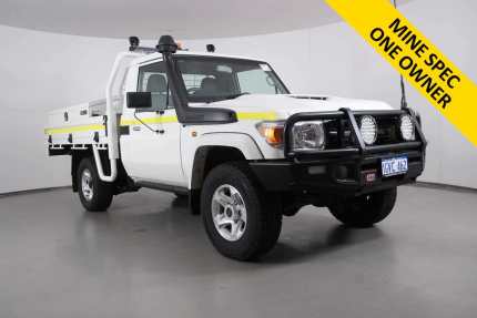 2020 Toyota Landcruiser 70 Series VDJ79R GX White 5 Speed Manual Cab Chassis Bentley Canning Area Preview