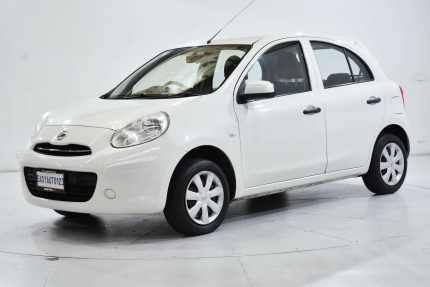 2013 Nissan Micra K13 MY13 ST White 4 Speed Automatic Hatchback Brooklyn Brimbank Area Preview