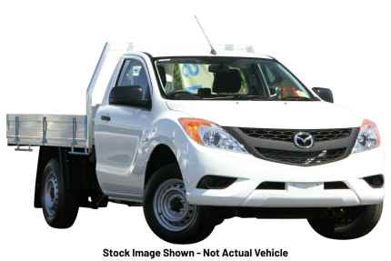 2014 Mazda BT-50 MY13 XT (4x2) White 6 Speed Manual Cab Chassis Wangara Wanneroo Area Preview