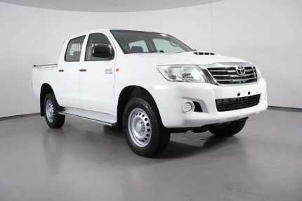 2015 Toyota Hilux KUN26R MY14 SR (4x4) White 5 Speed Automatic Dual Cab Pick-up Bentley Canning Area Preview