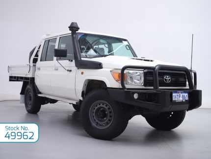 2017 Toyota Landcruiser VDJ79R MY18 Workmate (4x4) White 5 Speed Manual Double Cab Chassis Jandakot Cockburn Area Preview