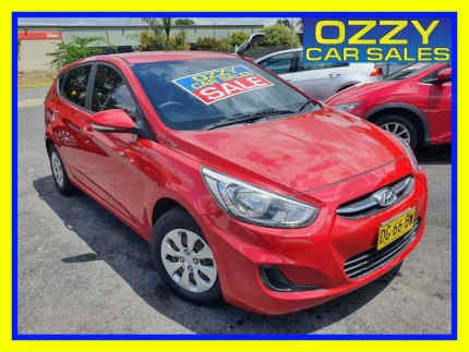 2015 Hyundai Accent RB2 MY15 Active Red 4 Speed Automatic Hatchback Minto Campbelltown Area Preview
