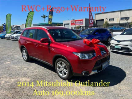 2014 Mitsubishi Outlander ZJ MY14.5 ES (4x2) Red Continuous Variable Wagon Archerfield Brisbane South West Preview