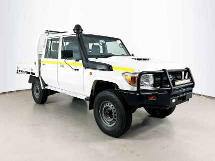 2021 Toyota Landcruiser 70 Series VDJ79R Workmate White 5 Speed Manual Double Cab Chassis Bentley Canning Area Preview